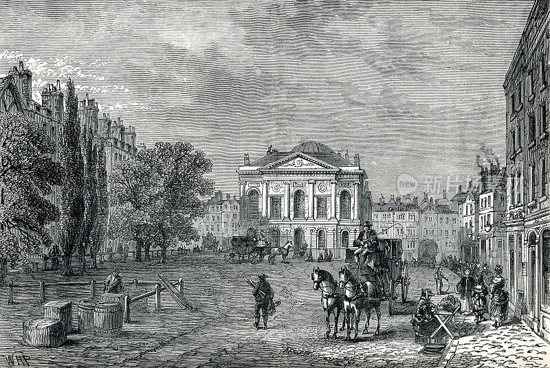 18世纪英国伦敦的Clerkenwell Green
